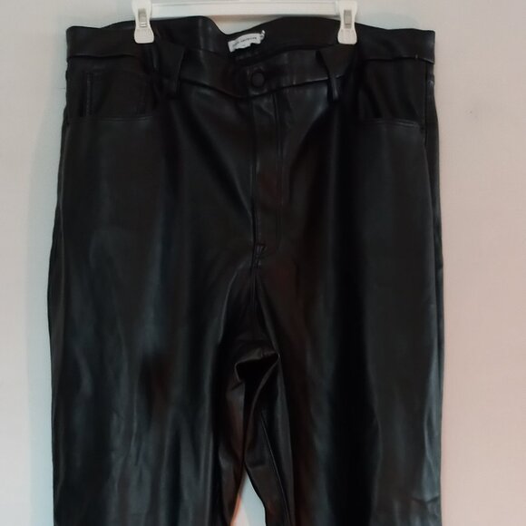 GOOD AMERICAN faux leather pants - Picture 1 of 9